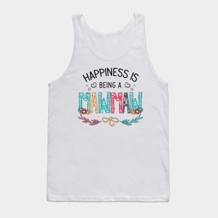 Happiness Is Being A Mawmaw Wildflowers Valentines Mothers Day Tank Top